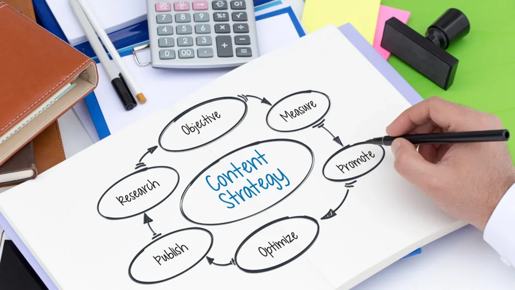 Content strategy planning for writing for SEO in Vancouver.